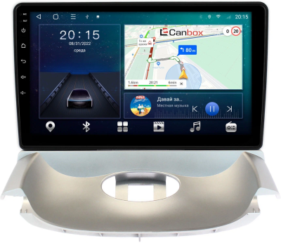 Штатная магнитола Canbox M-Line 4544-9196 для Peugeot 206 1998-2012 (серебряная) на Android 10 (4G-SIM, 2/32, DSP, QLed)