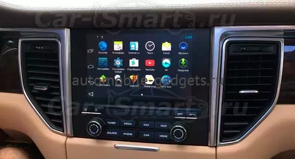 Carsys VS-1 Навигационный блок для Porsche Macan / Cayenne 2016-2018, 911, Carrera 2017+ (PCM 4.0) на Android 9.0, 2ГБ-16ГБ и встроенным 4G модемом