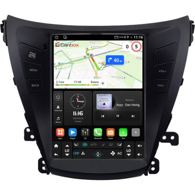 Штатное головное устройство Hyundai Elantra 5 (MD) 2013-2016 Canbox (Tesla style) 9.7 дюймов 4/64 GTR096-1312-153 на Android 10 (QLed, DSP, CarPlay)