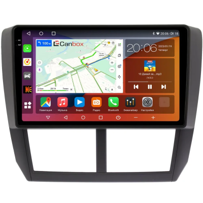Штатная магнитола Subaru Forester 3, Impreza 3 2007-2013 Canbox Logic-i3 2K 5735-9080 на Android 11 (4G-SIM, 8/256, DSP, 360, QLed)