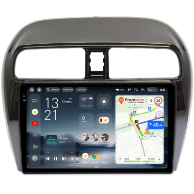 Штатное головное устройство Teyes CC4 Pro 2K 8/128 9.5 дюймов RM-9-129 для Mitsubishi Mirage 6 2012-2024 на Android 13 (4G-SIM, DSP, QLed, AI)