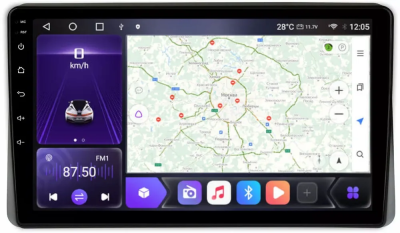 Carmedia EW-1149-U штатная магнитола для Renault Arkana, Duster 2019+ (большой штатный экран) на Android 12 c 8GB, DSP, 4G