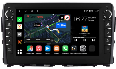 Штатная магнитола Nissan Titan 2 2015-2024 Canbox M-Line 7835-10-1245 на Android 10 (4G-SIM, 2/32, DSP, QLed) С крутилками