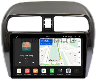 Штатная магнитола Canbox PRO-Line 2K 4254-9-129 для Mitsubishi Mirage 6 2012-2024 на Android 13 (4G-SIM, 12/256, DSP, QLed)