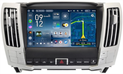 Штатное головное устройство Lexus RX 300, RX 330, RX 350, RX 400h 2003-2009 Teyes CC4 Pro 2K 12/256 9.5 дюймов RM-9-1626 на Android 13 (4G-SIM, DSP, QLed, AI)