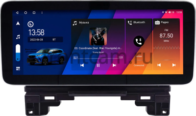 Штатная магнитола Honda Vezel 2, HR-V 3, XR-V 2 2022-2024 12.3 дюйма Canbox H-Line 7810-2663 на Android 10 (4G-SIM, 8/256, DSP, QLed) BMW Style