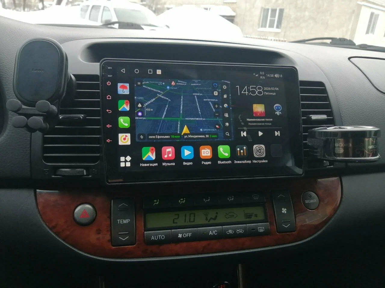 Установка штатной магнитолы Canbox на android для Toyota Camry XV30 2001-2006 Установка штатной магнитолы Canbox на android для Toyota Camry XV30 2001-2006