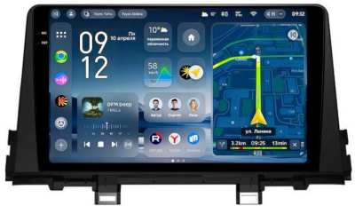 Штатное головное устройство Teyes CC4 Pro 2K 8/128 9.5 дюймов RM-9-813 для Kia Picanto 3 2021-2024 на Android 13 (4G-SIM, DSP, QLed, AI)