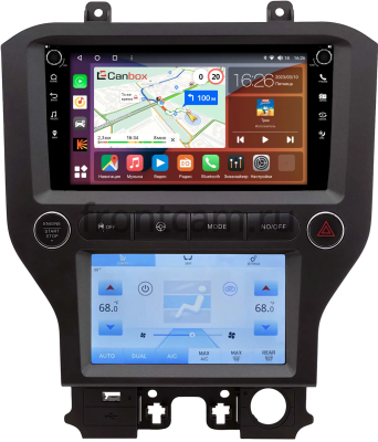 Штатная магнитола Ford Mustang 6 2014-2023 Canbox H-Line 7804-9-0040 Android 10 (4G-SIM, 6/128, DSP, IPS) С крутилками