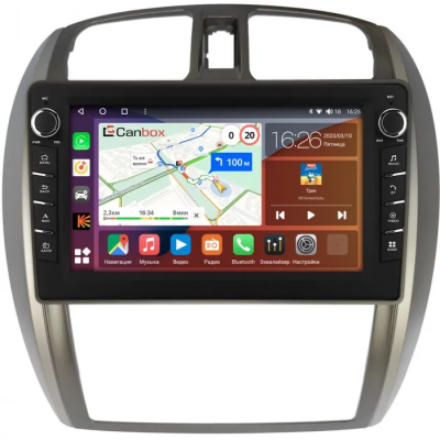 Штатная магнитола Mazda Familia (Y11) 1999-2008 (для авто с климат-контролем) Canbox H-Line 7832-9-046 на Android 10 (4G-SIM, 4/32, DSP, IPS) С крутилками