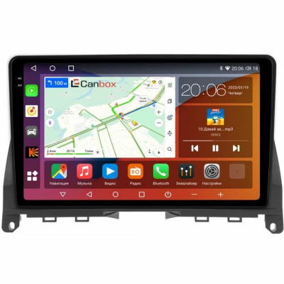 Штатная магнитола Mercedes-Benz C-klasse (w204) 2006-2011 (черная) Canbox EVO 2K 5833-9-702 на Android 14 (4G-SIM, 16/512, DSP, QLed, AI, 360)
