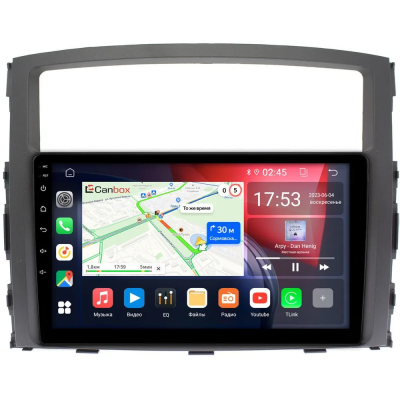 Штатная магнитола Mitsubishi Pajero 4 2006-2024 (для авто без Rockford) Canbox RS9-9069 1.5/32 Android 10 (IPS, DSP, CarPlay)
