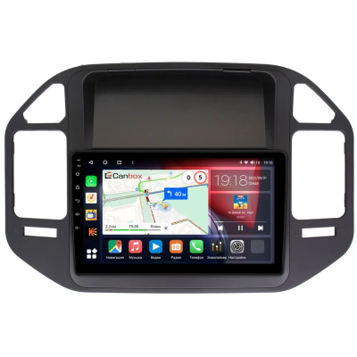 Штатная магнитола Canbox EVO 5810-9-266 для Mitsubishi Pajero 3, Montero 3 1999-2006 (черная) на Android 14 (4G-SIM, 4/64, DSP, QLed, AI, 360)