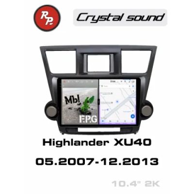 Автомагнитола RedPower 85035 4/64 Гб для Toyota Highlander 2-поколение XU40 (08.2010-12.2013)