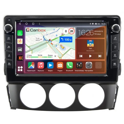 Штатная магнитола Canbox H-Line 7822-9-519 для Mazda MX-5 3 (NC) 2005-2015 на Android 10 (4G-SIM, 4/32, DSP, IPS) С крутилками