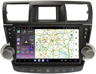 Carmedia SF-1431-2-PH-1010-6128-2K-TS20 штатная магнитола для Toyota Highlander (U40) 2007-2013 на Android 13 c 6GB, DSP, 4G