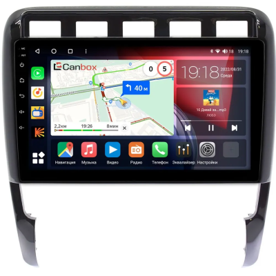 Штатная магнитола Porsche Cayenne (955) 2002-2007, Cayenne (957) 2007-2010 Canbox Logic-i3 5737-9-366 на Android 11 (4G-SIM, 6/128, DSP, 360, QLed)