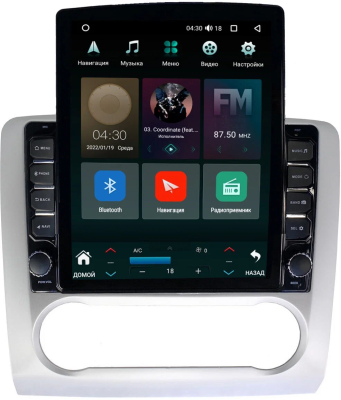 Штатная магнитола Canbox M-Line 5614-9060 для Ford Focus 2 2005-2011 с климатом на Android 10 (4G-SIM, 4/64, DSP, QLed, Tesla)