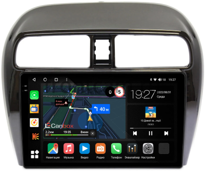 Штатная магнитола Canbox M-Line 2K 4179-9-129 для Mitsubishi Mirage 6 2012-2024 на Android 10 (4G-SIM, 4/64, DSP, QLed)