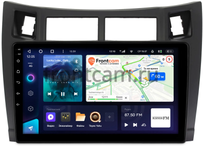 Штатное головное устройство Toyota Vitz 2 (XP90), Yaris 2 2005-2012 (черная, матовая) Teyes CC3L 4/64 9 дюймов RM-9122 на Android 10 (4G-SIM, DSP, IPS)