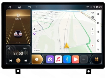 Штатная магнитола Mercedes-Benz SLK (r171) 2004-2011 13,3 дюйма Carmedia SF-9988-A-1031-Q на Android 12 (4G-SIM, 6/128, DSP, QLed)