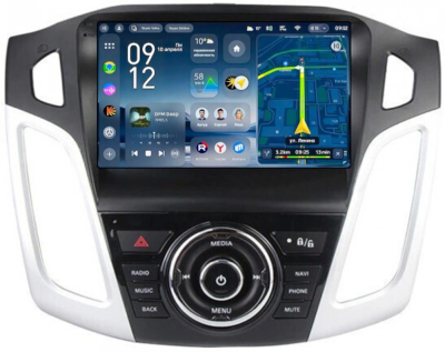 Штатное головное устройство Ford Focus 3 2011-2019 (тип 3) Teyes CC4 Pro 2K 12/256 9.5 дюймов RM-9-815 на Android 13 (4G-SIM, DSP, QLed, AI)