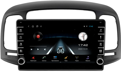 Hyundai Verna 2005-2010 (черная) Canbox BGT9-1411 2/32 Android 10 (IPS, DSP, CarPlay)