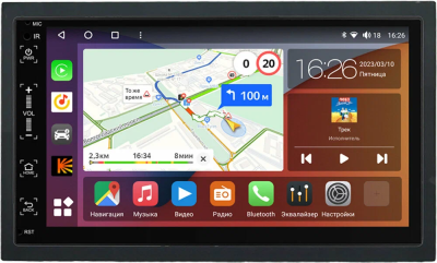 Магнитола в штатное место 2 din Ford Galaxy 2000-2006 Canbox H-Line 5514-RP-11-102-460 на Android 10 (4G-SIM, 6/128, DSP, IPS)