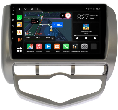 Штатная магнитола Canbox M-Line 4544-9095 для Honda Fit 2001-2008 (правый руль) на Android 10 (4G-SIM, 2/32, DSP, QLed)