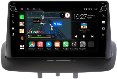 Renault Fluence, Megane 3 2008-2016 Canbox M-Line 7801-9215 на Android 10 (4G-SIM, 2/32, DSP, IPS) С крутилками