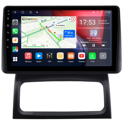 Штатная магнитола Renault Clio 2 2001-2005 Canbox L-Line 4169-9-1816 на Android 10 (4G-SIM, 2/32, TS18, DSP, QLed)