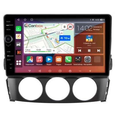 Штатная магнитола Canbox H-Line 7844-9-519 для Mazda MX-5 3 (NC) 2005-2015 на Android 10 (4G-SIM, 6/128, DSP, QLed)