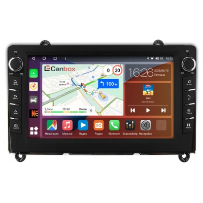 Штатная магнитола Toyota HiAce (H300) 2019-2024 Canbox H-Line 7833-9-260 на Android 10 (4G-SIM, 4/64, DSP, IPS) С крутилками