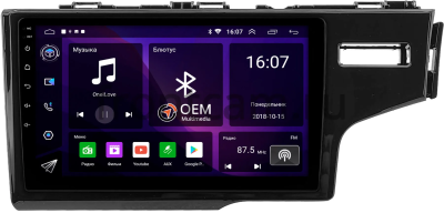 Штатная магнитола Honda Fit 3 2013-2020 (глянцевая, правый руль) OEM RK9-0511 Android 10 (CarPlay, AHD, 1/32)
