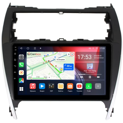 Штатная магнитола Canbox Logic-i3 5722-10-466 для Toyota Camry XV50 2011-2014 (авто из USA) на Android 11 (4G-SIM, 4/64, DSP, 360, QLed)