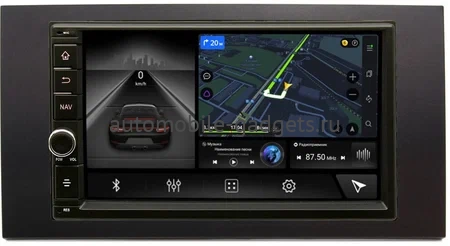 Магнитола в штатное место 2 din Ford Kuga, Fiesta, Fusion, Focus, Mondeo Canbox M-Line 5601-RP-FRFC-35 на Android 10 (4G-SIM, 2/32, DSP, IPS) С крутилкой