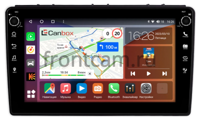 Штатная магнитола Saab 9-3 2007-2014 Canbox H-Line 7804-9-2529 на Android 10 (4G-SIM, 6/128, DSP, IPS) С крутилками