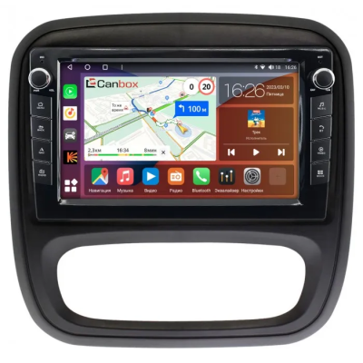 Штатная магнитола Opel Vivaro B 2014-2018 Canbox H-Line 7822-9-RE053N на Android 10 (4G-SIM, 4/32, DSP, IPS) С крутилками