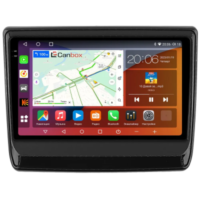 Штатная магнитола Canbox H-Line 2K 4186-9-1335 для Isuzu D-Max 3, MU-X 2 2019-2024 (черный глянец) на Android 10 (4G-SIM, 8/256, DSP, QLed)