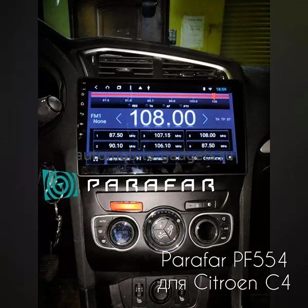 Parafar PF554FHD штатная магнитола для Citroen C4 (2013-2016) / DS4 (2012-2016) на Android 11 с 2GB, DSP, 4G