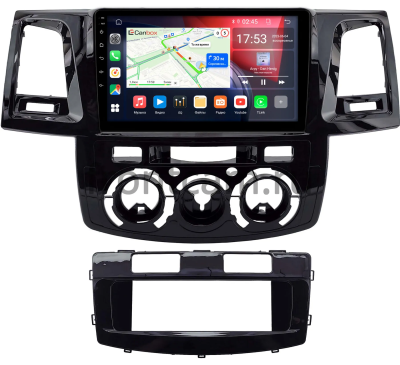 Штатная магнитола Toyota Fortuner, Hilux 7 2004-2015 (черная, глянцевая) Canbox RS9-2212 1.5/32 на Android 10 (IPS, DSP, CarPlay)