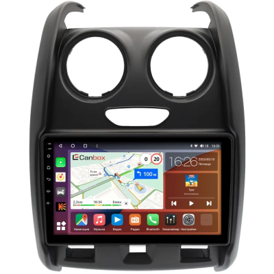 Штатная магнитола Canbox EVO 5810-9-0284 для Renault Duster 2015-2021 (матовая) на Android 14 (4G-SIM, 4/64, DSP, QLed, AI, 360)