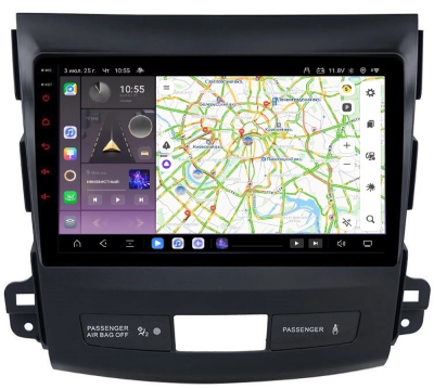 Carmedia OL-9636-OL-9009-Q-TS105 штатная магнитола для Mitsubishi Outlander XL (2006-2012), Peugeot 4007, Citroen C-Crosser на Android 14 c 6GB, DSP, 4G