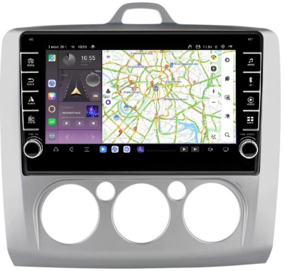 Carmedia OL-9201-M-RQ (крутилки) штатная магнитола для Ford Focus II (2004-2011) с кондиционером на Android 13 c 6GB, DSP, 4G