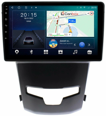 Штатная магнитола SsangYong Actyon 2, Korando 3 2013-2024 Canbox M-Line 4544-9183 на Android 10 (4G-SIM, 2/32, DSP, QLed)