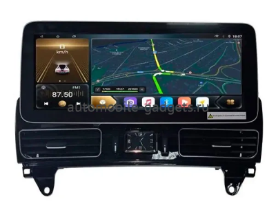 Штатная магнитола Mercedes ML, GL (W166, X166) 2011-2015 12,3 дюйма Carmedia KP-M1205FW-OL-1021-T-N45 на Android 13 (4G-SIM, 8/128, DSP, QLed) Mercedes Style