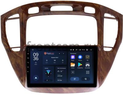 Штатное головное устройство Teyes CC3L WIFI 2/32 9 дюймов RM-9293 для Toyota Highlander (U20), Kluger (XU20) 2000-2007 (орех, для авто без монитора) на Android 8.1 (DSP, IPS, AHD)