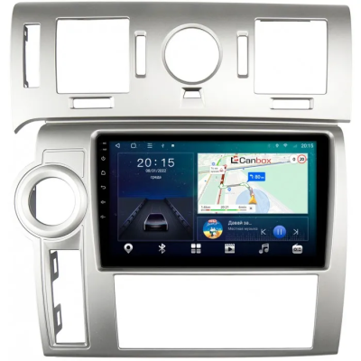 Штатная магнитола Canbox L-Line 4169-9-3694 для Hummer H2 2007-2009 (серая) на Android 10 (4G-SIM, 2/32, TS18, DSP, QLed)