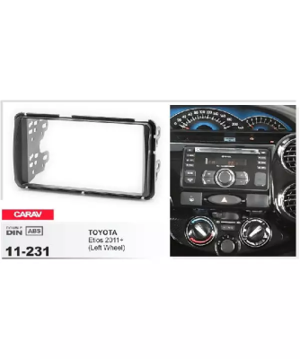 Переходная рамка CARAV 11-231 TOYOTA Etios 2011+ / только для а/м с рулем слева