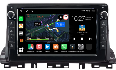 Штатная магнитола Kia K3 2 2018-2024 Canbox M-Line 7825-10-0388 на Android 10 (4G-SIM, 2/32, DSP, QLed) С крутилками